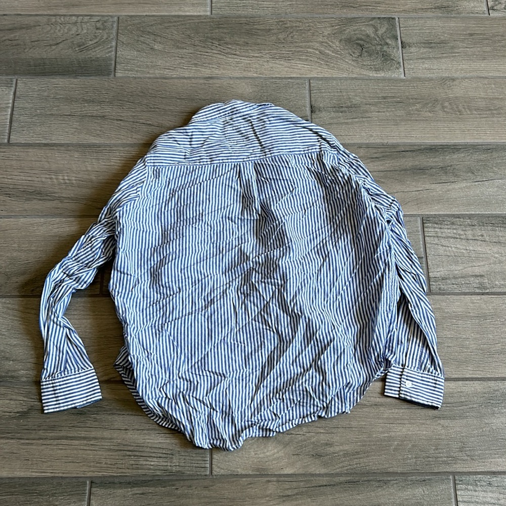 Rails Stripe Button Front Shirt With Pearls - image 5